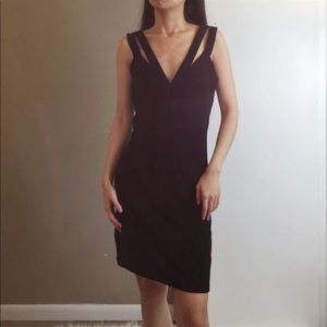 Walter By Walter Baker black stretch cut out dress Nordstrom sexy fitted spandex